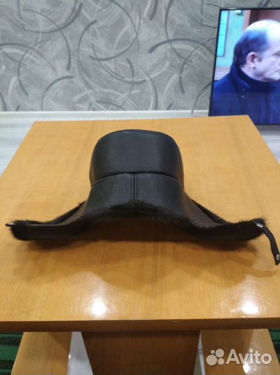 Норковая шапка мужская ушанка