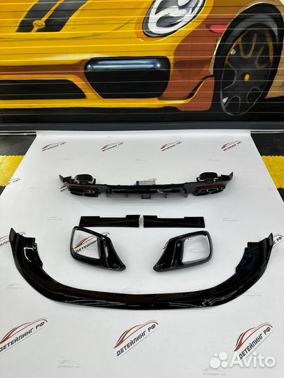 Комплект обвеса Сплиттер Диффузор W222 S222 AMG рестайлинг