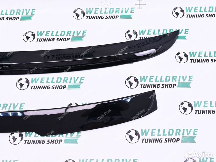 Спойлер и козырек BMW 5 E60 стиль M5 стиль черный