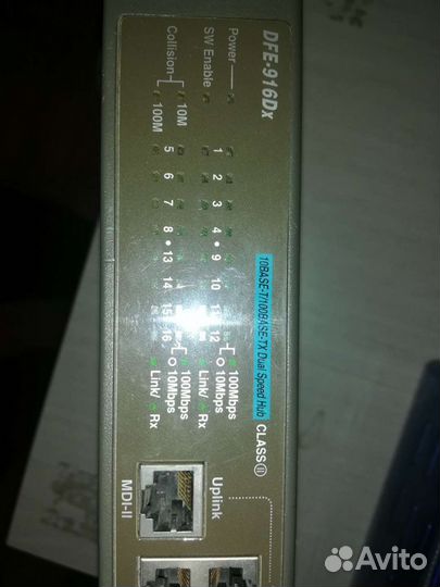 Свитч D-Link DFE-916Dx, 16 портовый