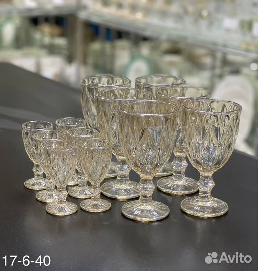 Бокалы + рюмки набор