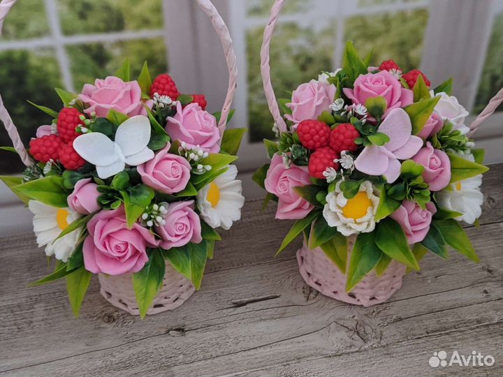 Букет из мыла ручной работы