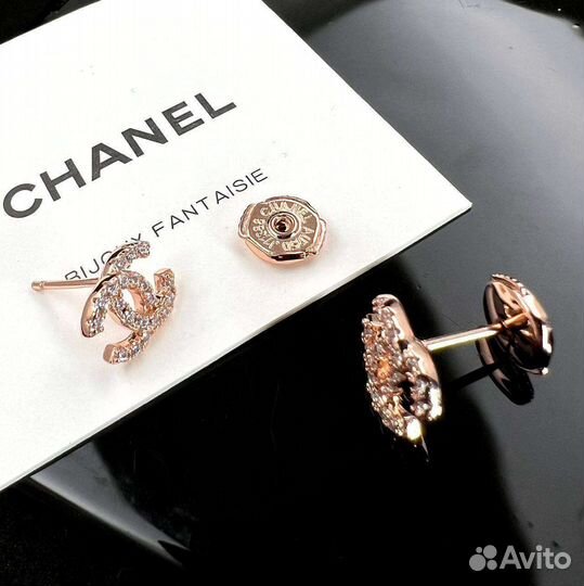 Chanel серьги пусеты гвоздики