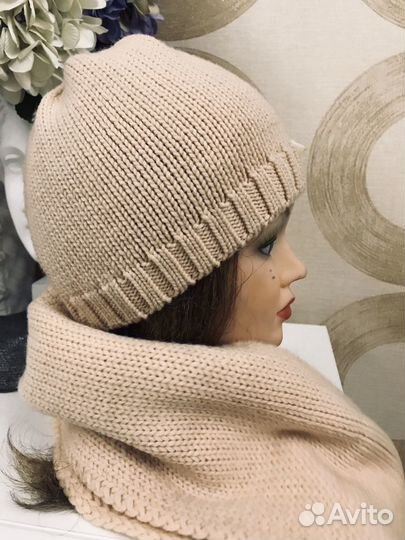 Комплект шапка, шарф