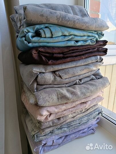 Комплект готовых штор мрамор новые