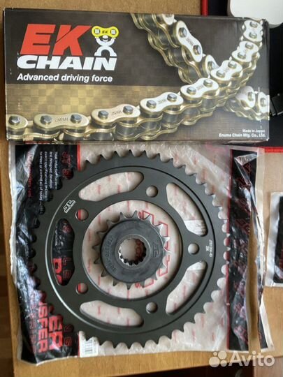 Комплект звезд и цепи для honda cbr 600