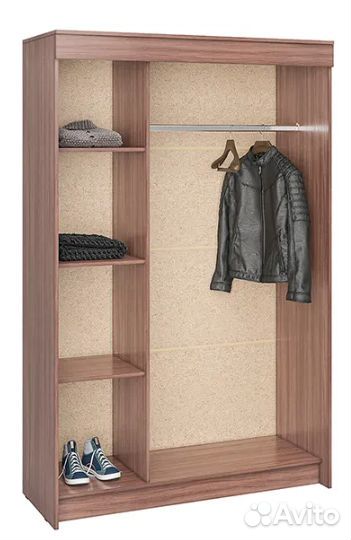 Шкаф-купе Бассо ясень шимо светлый / ясень шимо те