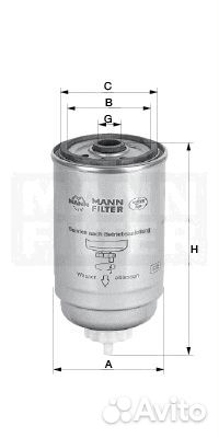 WDK725 Фильтр топливный mann-filter wdk 725 (wdk72