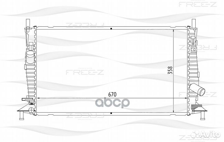 Радиатор ford/mazda focus 2/C-MAX/3 03