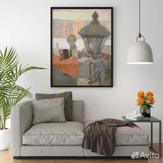 Интерьерная картина натюрморт с фруктами 70x80 см