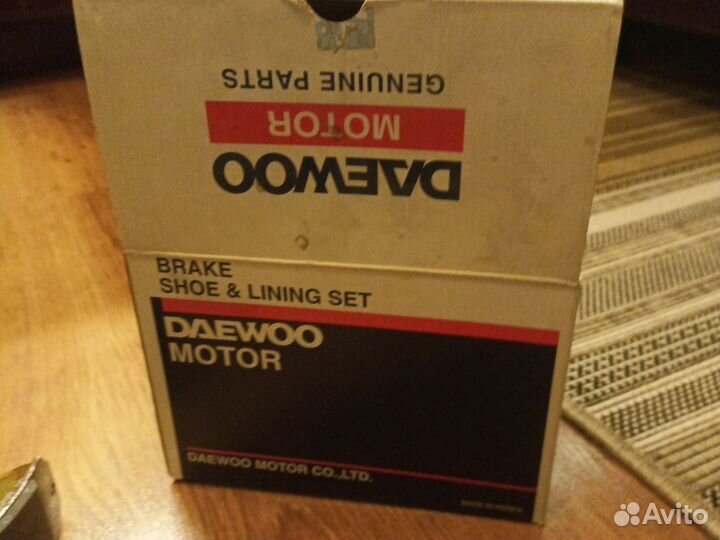 Тормозные колодки задние на daewoo nexia lanos