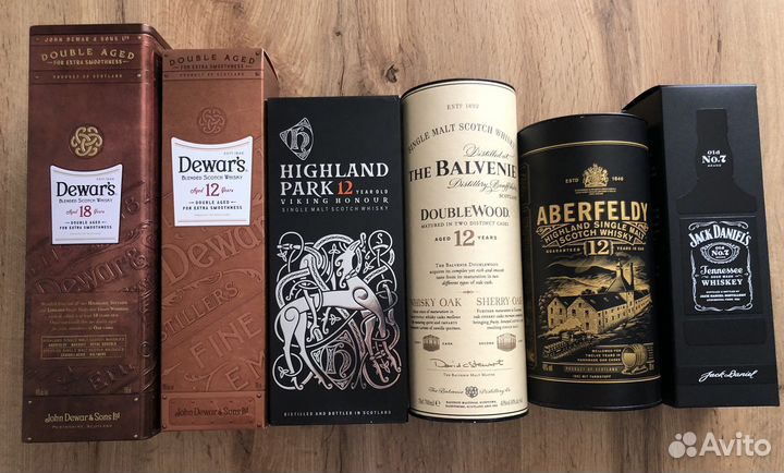 Коробка подарочная туба от виски 0,7