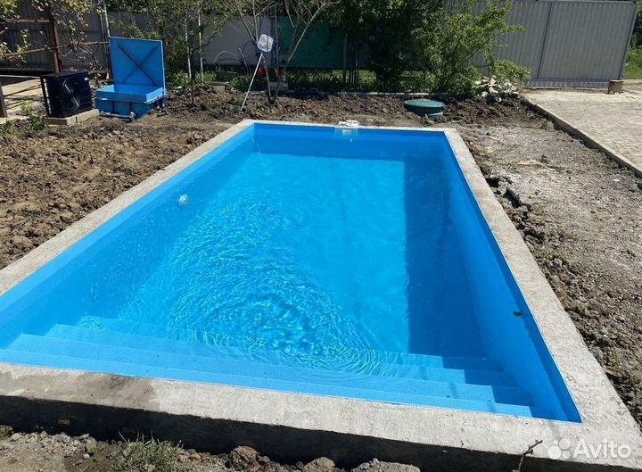 Бассейн 5м*3м*1.5м(из чаши полипропилена)