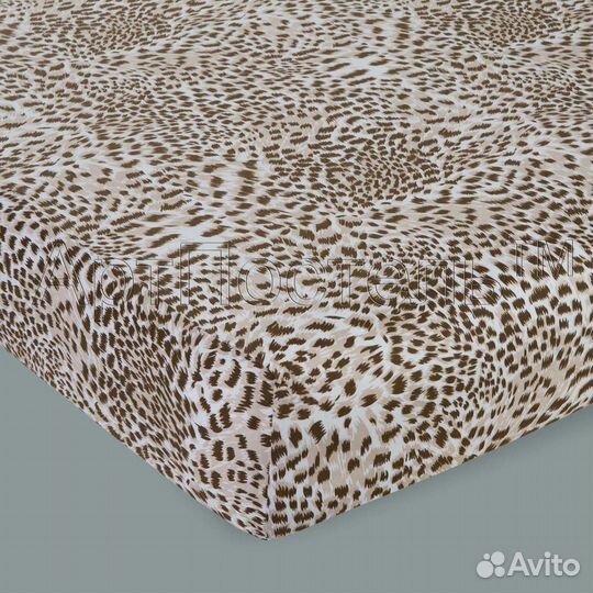 Простыня на резинке 160/200 трикотаж