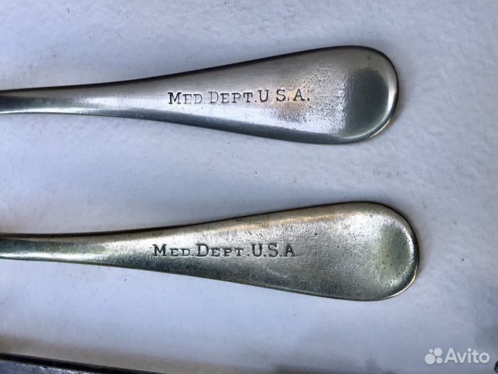 Консервный нож и ложки usa старинные