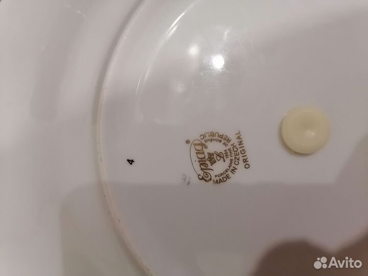 Ваза трехярусная Золотая Роза Чехия