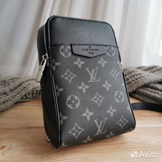 Сумка слинг louis vuitton мужская outdoor