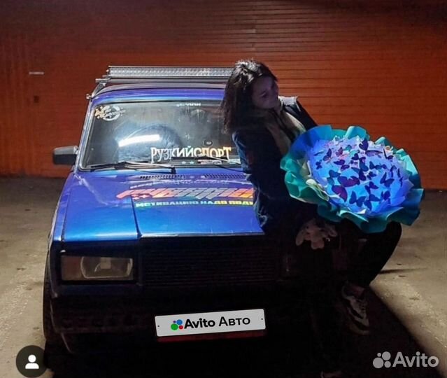 ВАЗ 2107 1.5 МТ, 1987, битый, 50 000 км