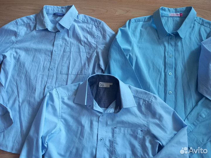Рубашки для мальчика 140 146 пакетом