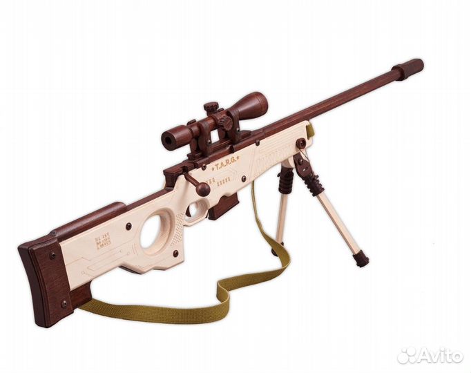 Сборная деревянная модель Снайперская винтовка AWP