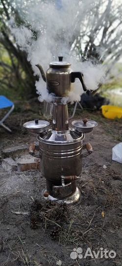 Самовар с чайником 4л