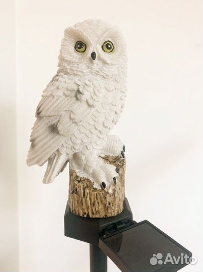 Сова на солнечнрй батарее Садовый фонарь