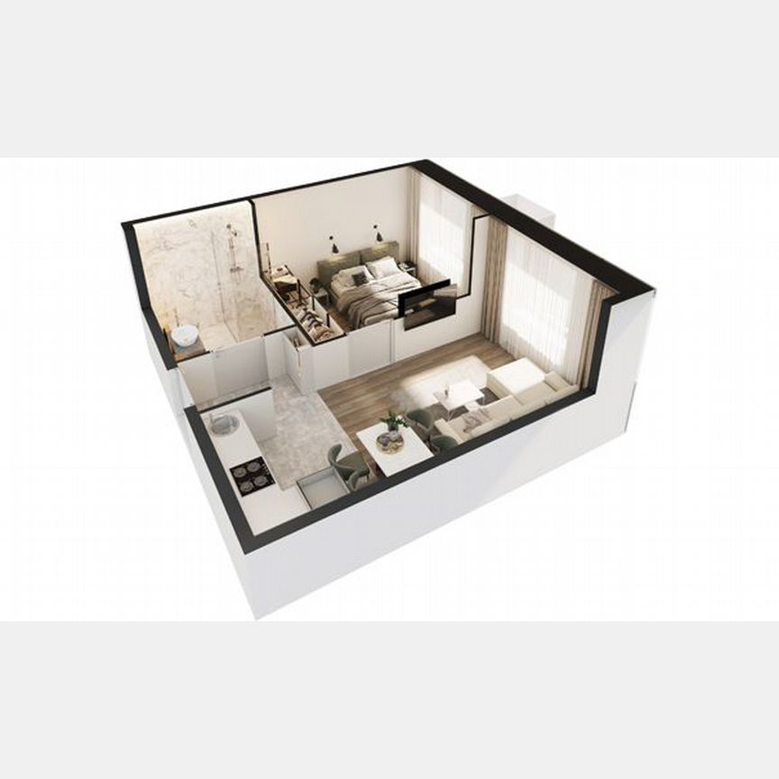 1-к. апартаменты, 39,4 м², 5/30 эт.