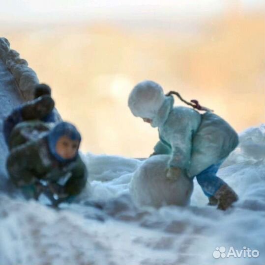 Ватная игрушка на ёлку