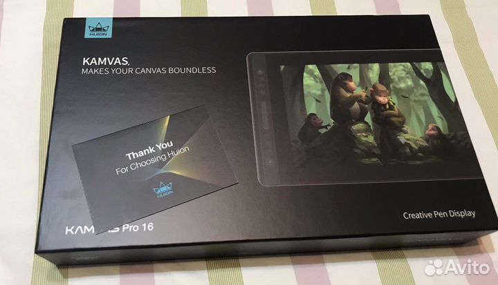 Графический планшет huion kamvas pro 16