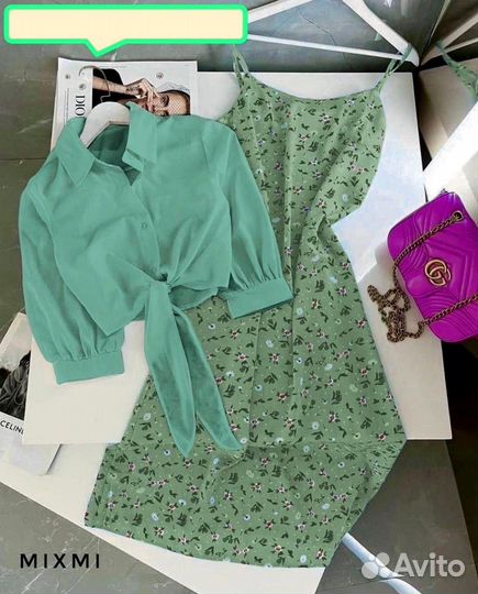 Двойка рубашка и сарафан