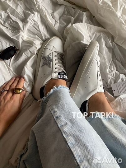 Кеды женские golden goose кожаные