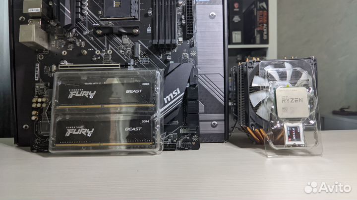 Комплект Ryzen 7 3700x+x470+32gb ddr4+кулер