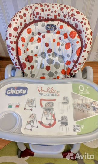 Стульчик для кормления chicco polly progress