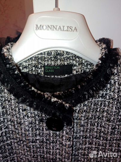 Твидовый пиджак подростковый для девочки от 8-10