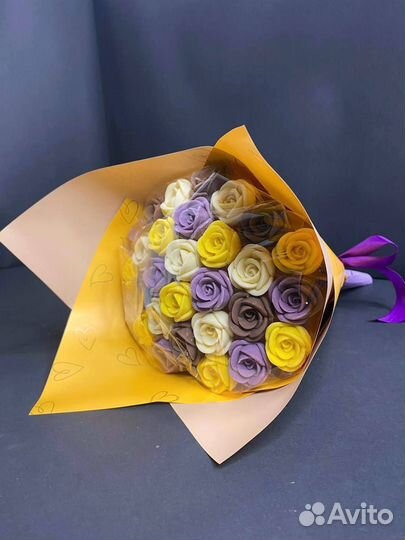 Букет - 29 Шоколадных Роз к 1 Сентября