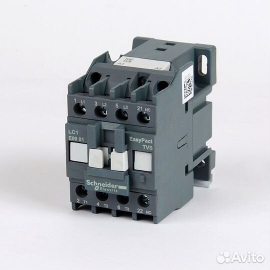 Контактор 1нз 9А 400В AC3 220В 50/60Гц Schneider E