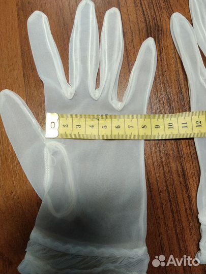 Перчатки капроновые белые