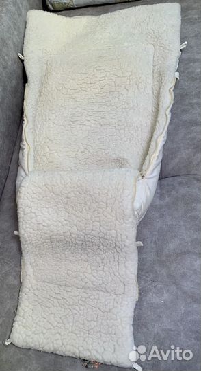 Кокон-конверт для дитешек от 0+ на овчине