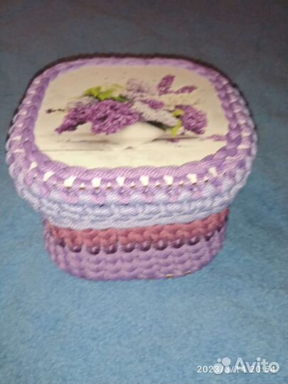 Корзинки вязаные