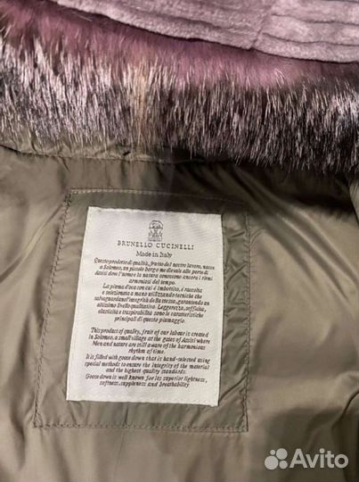 Пуховик Brunello Cucinelli, оригинал