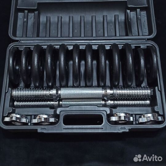 Гантель разборная обрезиненная 17кг