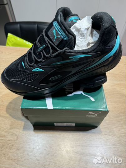 Кроссовки puma RS-fast ME black-spectra green