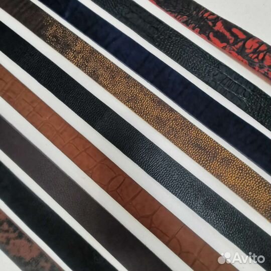 Мужской кожаный ремень ручной работы