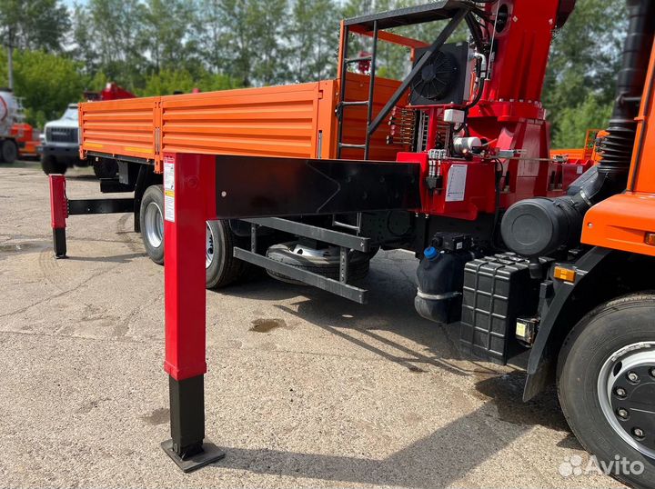 Бортовой грузовик КАМАЗ 65115 с КМУ Horyong, 2024