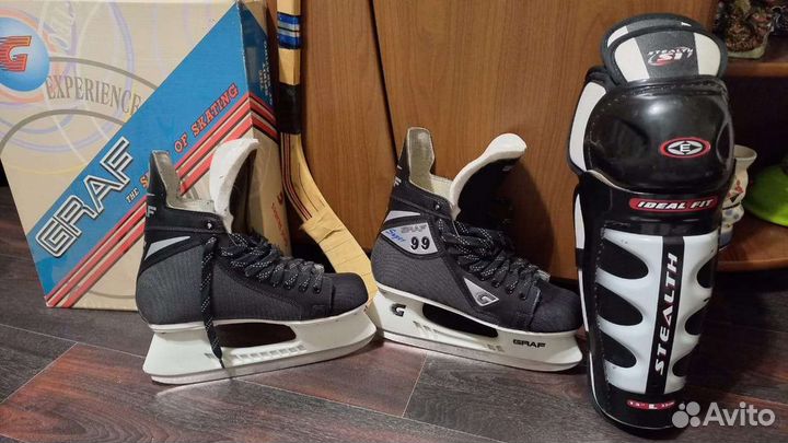 Коньки хоккейные graf 43 размер