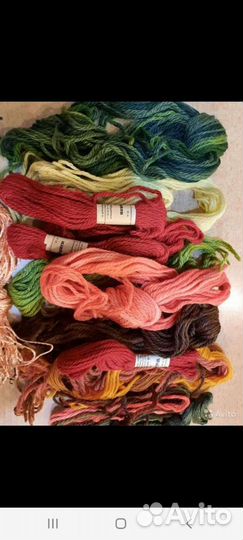 Пряжа Нитки для вязания. Нитки для вышивки разные