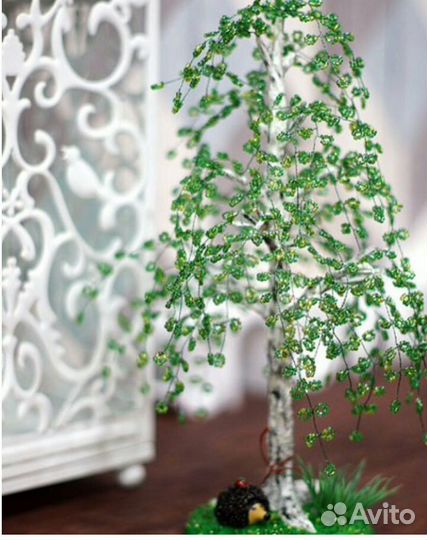 Деревья из бисера