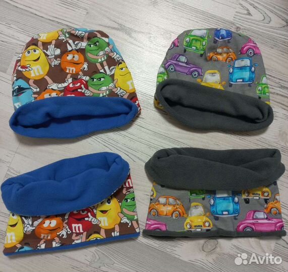 Шапки для двойни р 50-52