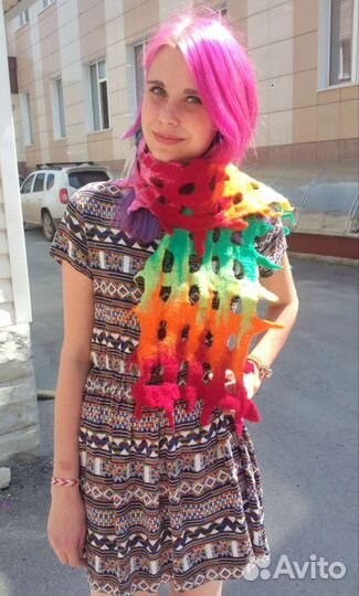 Чудо-шарф из шерсти