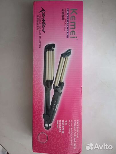 Плойка выпрямитель для волос новый kemei